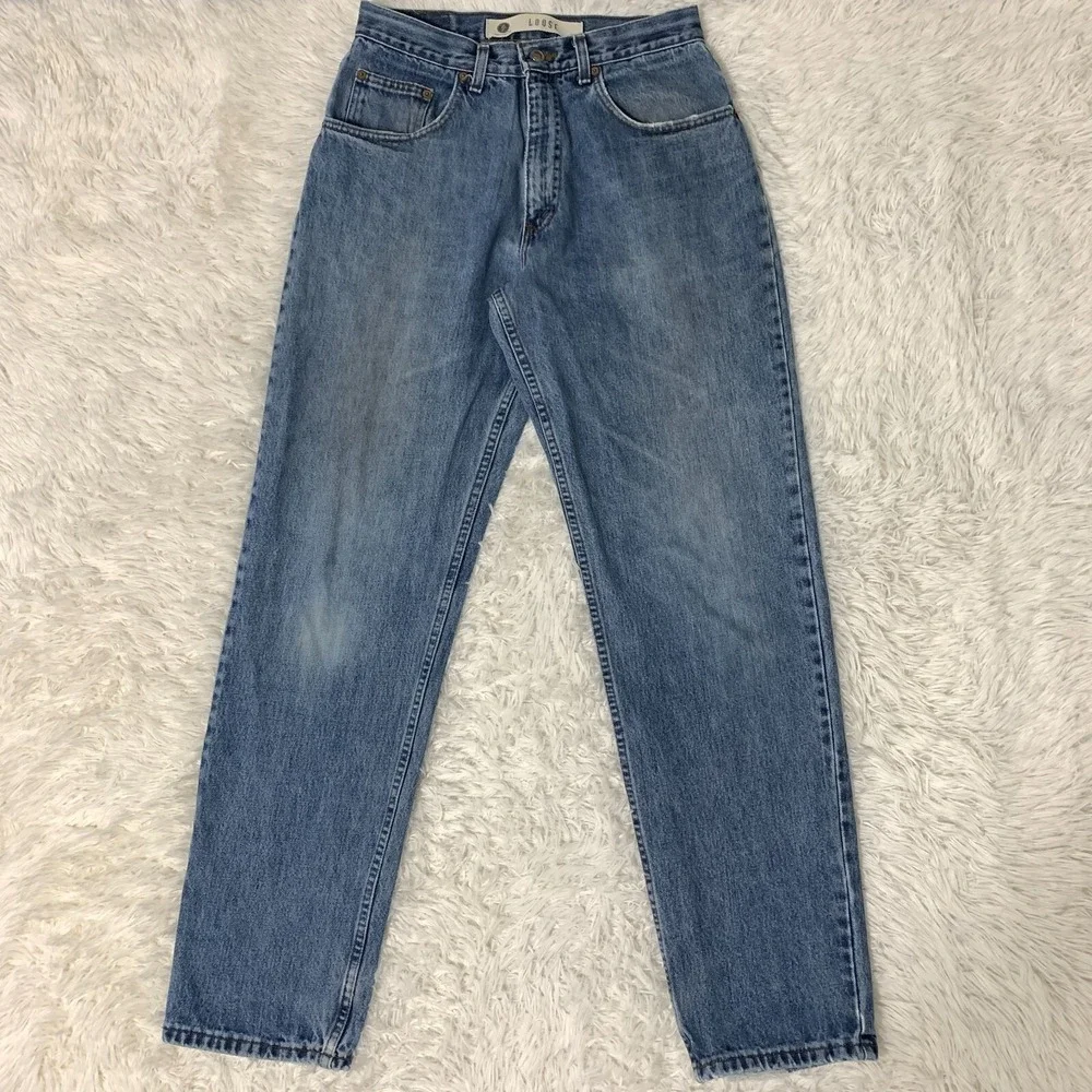Vintage Arizona Baggy Jeans 30x33 USA Blue Pants Loose Straight Denim‎ Tag 32x34